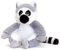 tachi Plüschtier Lemur sitzend, Weicher Kuscheltier Katta grau, Stofftier AFFE 18 cm