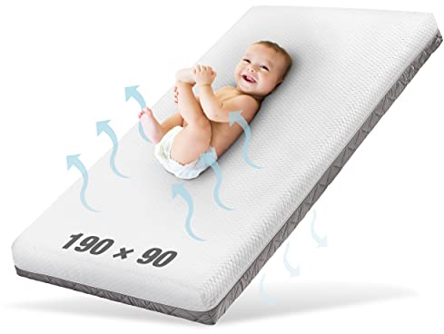 Ehrenkind® Kindermatratze Royal | Baby Matratze 90x190 Standard 100 by OEKO-TEX | Babymatratze 90x190 mit innovativem 3D Mesh und Hygiene Tencel Bezug wasserdicht + luftdurchlässig