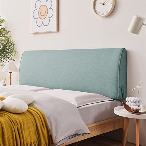 Generic Kopfteilkissen Aus Leinen Großes Bett Rückenlehnenkissen Einfarbig Wandkissen Lendenwirbelpolster Lesekissen Abnehmbarer Bezug Für Tagesbett, Schlafzimmer,C,with headboard 63/160cm