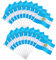 JUNEBRUSHS 20 banderas de Argentina, mini banderas de mano de 14 x 21 cm, banderas nacionales de bolsillo, decoraciones 2025 (banderas de Argentina)