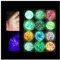 Fluorescente Paillettes per Corpo,Set Glitter Iridescent 12 Colori, Kit Polvere Glitterata,Glitter Cosmetic per Face Nails Occhi Labbra Capelli Corpo, Festival Musicali, Halloween, Feste, Natale