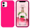 DOMAVER Case for iPhone 12 Silicone Case, iPhone 12 Pro Phone Case Rubber Shockproof Soft Gel Microfiber Lining Full Body Protection Phone Cases for iPhone 12/iPhone 12 Pro 2021 6.1 Hot Pink