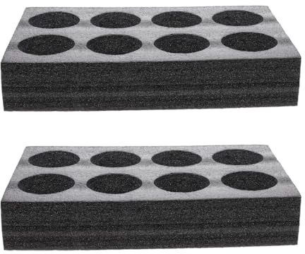 Housoutil Flaschenhalter 2Pcs Schaumstoff Getränkehalter Getränketräger Tablett 8 Löcher heiß oder kalt Getränk Tasse Halter Takeout Packing to Go Getränkehalter für Auto Lebensmittel
