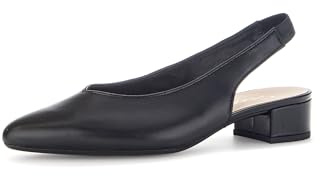 Gabor Damen Slingpumps, Frauen Absatzschuhe,hochhackige Schuhe,stoeckelschuhe,Ausgehschuhe,Abendschuhe,Court Shoes,Leder,schwarz,37 EU / 4 UK