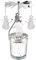 Surakey Windlicht Teelichtkarussel aus Glas Teelichthalter,Silber Karussell Teelichter Kerzenhalter,Motiv Schneemann Windlichter Teelicht Kerzen Halter Geschenk Dekoration für Hochzeit,Weihnachten