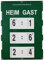 ProTennisAustria Tennis Spielstandsanzeiger - 90x60cm / 82x58cm / 60x40cm - Tennis Scoreboard Grün - Zähltafel/Anzeigetafel für den Tennisplatz - Tennis Zähler (90 x 60 cm)