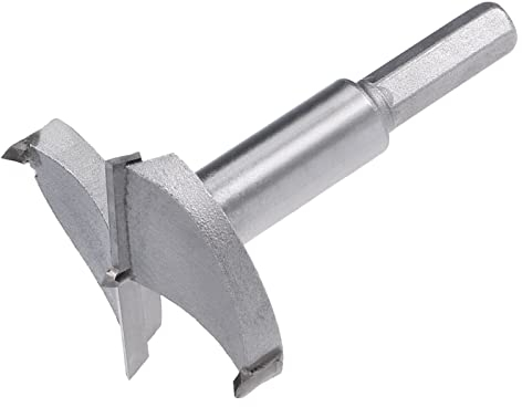 QUARKZMAN 1 Stück 65mm Forstner Bohrer Wolframkarbid Holzlochsäge Schnecken Öffner für Möbel Kunststoff Türscharnier Grau