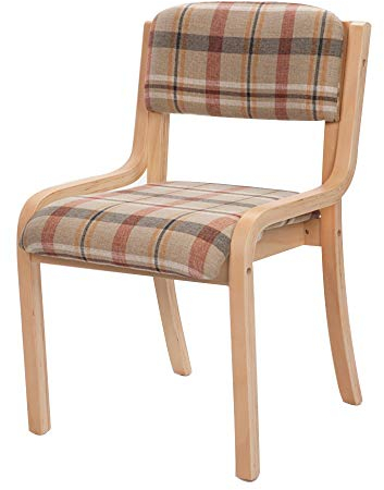Esszimmerstuhl, Beine aus laminiertem Bugholz, ergonomischer Sessel, stapelbarer Restaurantstuhl, Computerstuhl für den Haushalt, Tragfähigkeit: 330 Pfund (Color : A)