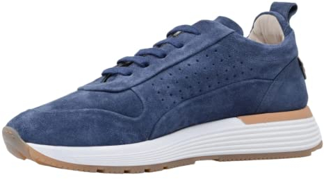 MOMA Herren-Sneaker 4AS412 aus Wildleder, Blau, Marineblau, 45 EU