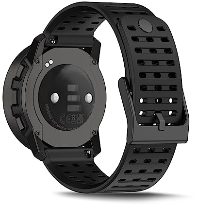 SeaFicco 22mm Armband Kompatibel mit Suunto Vertical, 9 Peak Pro, 5 Peak - Silikon Sport Fitness Ersatzband Wechselarmband