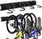 EXLECO Support Mural pour Vélos et Casque Support de Vélo Réglable avec 4 Rack Vélos et 3 Crochets, Range Velo Mural Crochet de Vélo Support vertical pour Vélos de Route ou de Montagne Garage Maison