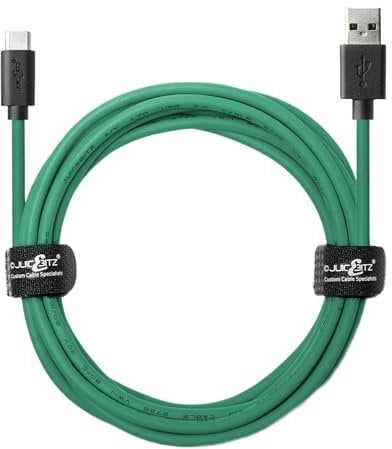 JuicEBitz Phone Charger Cable, USB A to USB C Cable 0.5m, USB Cable, 480mbps, Fast Charger USB C Compatible with Samsung Galaxy, Google Pixel, iPad, LG, Huawei, Sony Xperia + More, Green