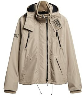 Superdry Herren Mountain Windcheater Jacke, Winter Twig Beige, Large