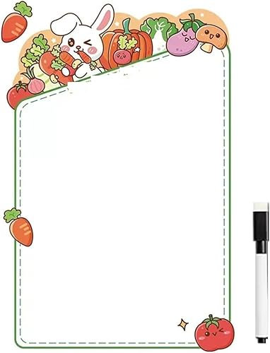 KanDuo Tischtafel-Schilder for Werbetafel, magnetische Tafel – wöchentliche Essensplanungstafel – Notizblock-Tafel,B (Color : A)