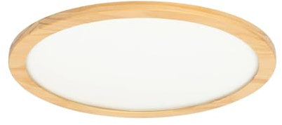 Lucande LED Deckenlampe Holz 48 cm, mit Fernbedienung dimmbar wechselbare Lichtfarbe (2700-6500K) 24W Wohnzimmerlampe Deckenleuchte Esszimmer