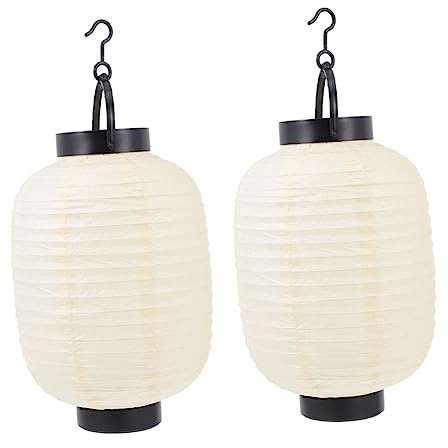 OSALADI 2 Piezas Linterna De Melón De Invierno Linternas Colgantes Chinas Pantalla De Linterna Decoración Led Linternas Chinas Muebles y Decoración Japoneses Papel Japón Estilo Chino