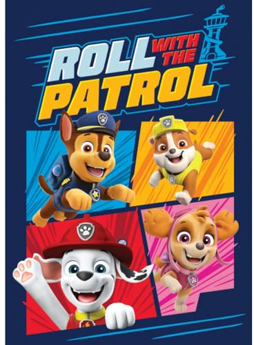 Paw Patrol Kids Fleecedecke | Rolle mit dem Patrol Design 140 x 100 cm