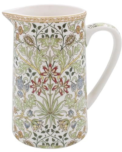 Lesser & Pavey British Designed Jug for Kitchen and Home | Lovely Printed Jug for Milk Water Juice and Other Needs | Perfect for Home & Office Kitchens - Hyacinth jug Medium