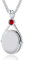 Aidenn h2o plötzlich meerjungfrau kette Halskette mit Mermaid Melody Rote Zirkon Medaillon Anhänger, Personalisierte Amulett für Bilder Geschenk für Frauen Teenager Mädchen