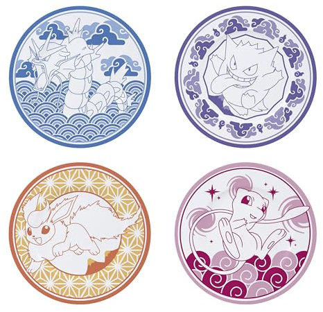 ABYSTYLE POKEMON - Juego de 4 platos estilo japonés
