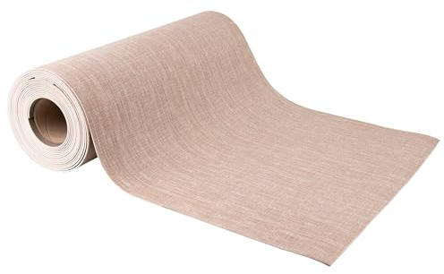 Cofan Halbstarre Vinyl-Teppichrolle mit digitalem Design, Muster in Beige, wasserdicht, schmutzabweisend und strapazierfähig, Rollenmaße: 52 cm x 20 m
