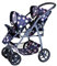 Knorrtoys 16443 Poussette Double Milo – Star Blue Pink