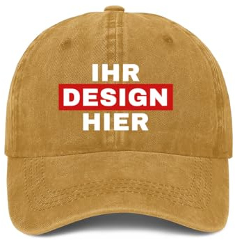 ERICAT personalisiert Cap personalisierte Basecap Baseball Cap mit Foto/Logo/Text gestalten Cap selbst gestalten,verstellbare Trucker-Kappe, lässige Sonnenschild-Kappe als Geschenk