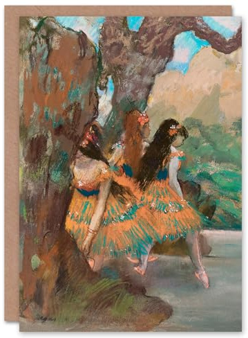Artery8 Edgar Degas Art Card Young Ballet Dancers On Stage