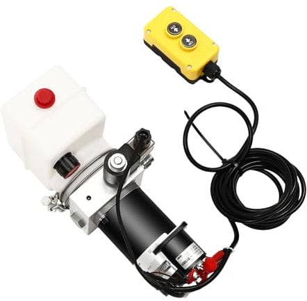 Pompa idraulica, attacco idraulico, pompa idraulica, 12 V, pompa idraulica, motore elettrico, unità idraulica, telecomando da 1,5 litri, serbatoio 800 W, potenza 2850 giri/min