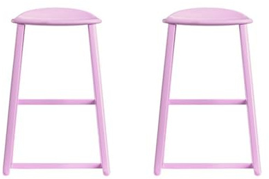 Replacement Part for Barbie Doll Dreamhouse Dollhouse Playset HMX10 - Replacement 2 Pink Barstools