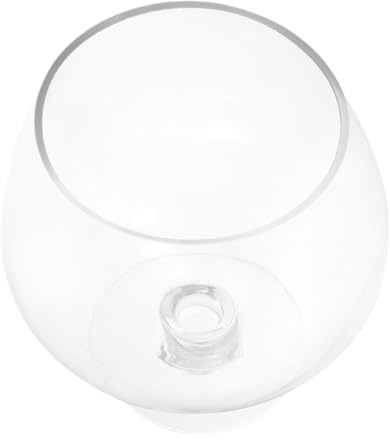 VICASKY Durchsichtiges Tisch-Aquarium Für Goldfische Transparentes Kleines Aquarium Fischvase Und Pflanzgefäß Geeignet Kelchförmig Für Schreibtisch Oder Fensterbank