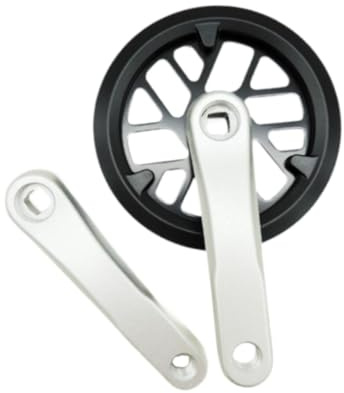 getuse Kinderfahrrad Kurbelgarnitur 32 Zähne Vierkant - Aluminium Kurbelarmsatz Ersatzteil für Outdoor Radfahren- 14 cm