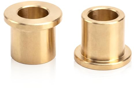 ITSOGOO 2 Stück Geflanscht Hülse Lager 8x12x12 mm,Messingmaterial Flansch Lager Hülse,Selbstschmierende Gleitbuchsen Hülse,Flanschgleitlager für Industrieanlagen