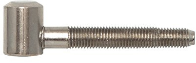Einbohrband-Oberteil m. Zylinderkopf, ø 16 mm, f. Holz. Stahl vernickelt