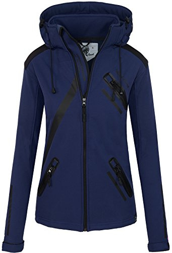 Rock Creek Softshelljacke Damen Outdoor D-371 | Wasserabweisende Übergangsbekleidung, funktionale Wanderjacke für Frauen, Camping, Freizeit und wechselhaftes Wetter