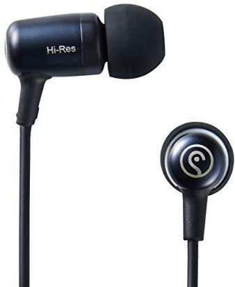 EarStudio HE100, High-Resolution Earphones, 3.5mm in-Ear Headphones, Distinctive Clear Sound, Single Powerful Hi-Res Dynamic Driver, Comfort Fit, in-line Microphone