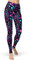 sissycos Damen 80er Artistic Leggings, Bunte Print Sanft Hohe Taille Lang Regular und Plus Size(Tie Dye Leggings-lila,S)