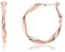 Surrounded Forest Rosegold Ohrringe für Damen Creolen Rosegold Rose Ohrringe für Frauen Creolen Rosegold 30mm
