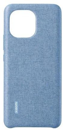 Xiaomi moderne Schutzhülle aus veganem Leder mit Stoffmuster für das Xiaomi Mi 11, Denim Blue