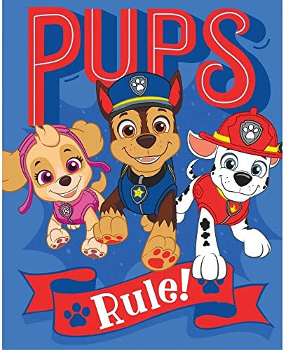Paw Patrol Fleecedecke Kinder Warm Kuscheldecke Chase Marshall Skye 170 x 130cm