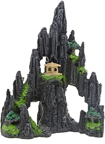 Toolzia Fish Tank Large Rocks Decorations, Aquarium Fake Rock Thematic Ornaments Fish Tank Decorations Accessories Aquarium Ornaments