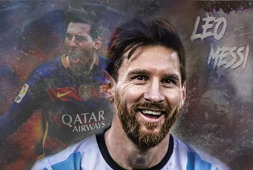 Myartstyle - BILDER Plakat, Leinwand Poster 60 x 40 cm L. Messi Sport Fußball Beste Spieler OHNE RAHMEN P-Sp-205-11