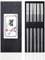 Moxilyn 5 Paar Edelstahl-Essstäbchen,Buntes Wiederverwendbare Chinesische Chopsticks Set,Waschbar Für GeschirrspüLer Metall Stäbchen,Geschirr Geschenkset(Silber)