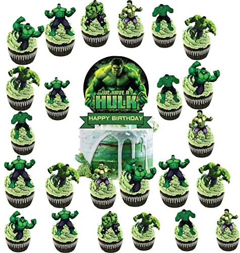 Hulk Cake Topper Set,Hulk Kuchendeko Geburtstag,Hulk Tortendeko Kindergeburtstag,Hulk Geburtstag Party Deko,Tortendeko Dekoration Set