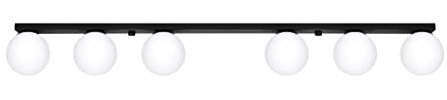 Sollux Deckenlampe Led – Deckenleuchte Wohnzimmer – Led-lampen Deckenlampen – Lampen Wohnzimmer – Glühbirne Nicht im Lieferumfang Enthalten – Wohnzimmer Deckenleuchte YOLI 6 Schwarz - G9-Fassung
