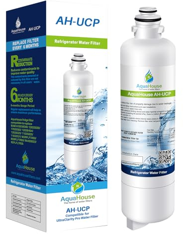 AquaHouse AH-UCP Water Filter Compatible with Ultra Clarity Pro 11032518, BORPLFTR50, BORPLFTR55 fits Bosch Neff Siemens & Gaggenau Refrigerators