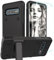 YmhxcY for Galaxy S10 Case Samsung S10 Cases with 2 Pack Self Healing Flexible TPU Film,[Military-Grade] Invisible Shockproof Kickstand Cover for Samsung Galaxy S10-Black