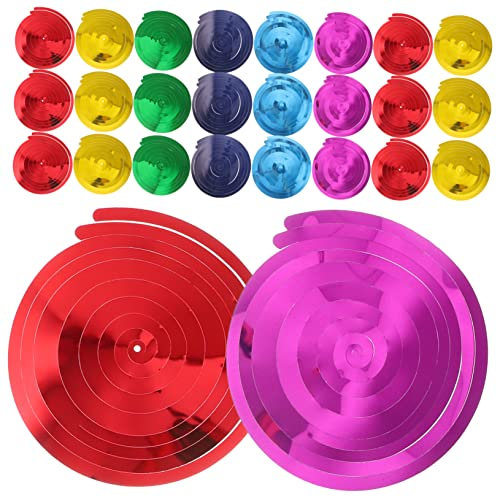 Abaodam Spiralanhänger PVC Partydekorationsset Glitzernd Lang Für Geburtstag Babyparty Hochzeit Decke Hängend Leichte Anwendung