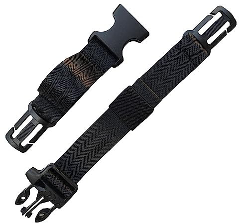 HDHYK Adjustable Backpack Chest Strap Nylon 1 Inch Webbing,Sternum Straps for Backpack(Black)