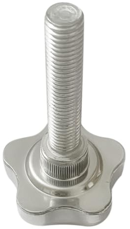 Liujiami 1Piezas M6 M8 M10 M12 Rosca Métrica Pomos de Estrella Sujeción Agarre de Pomo Acero Inoxidable Moleteado Tornillo de Pulgar Tornillos de Pomos de Mango Rosca de Apriete Cabeza Moleteada